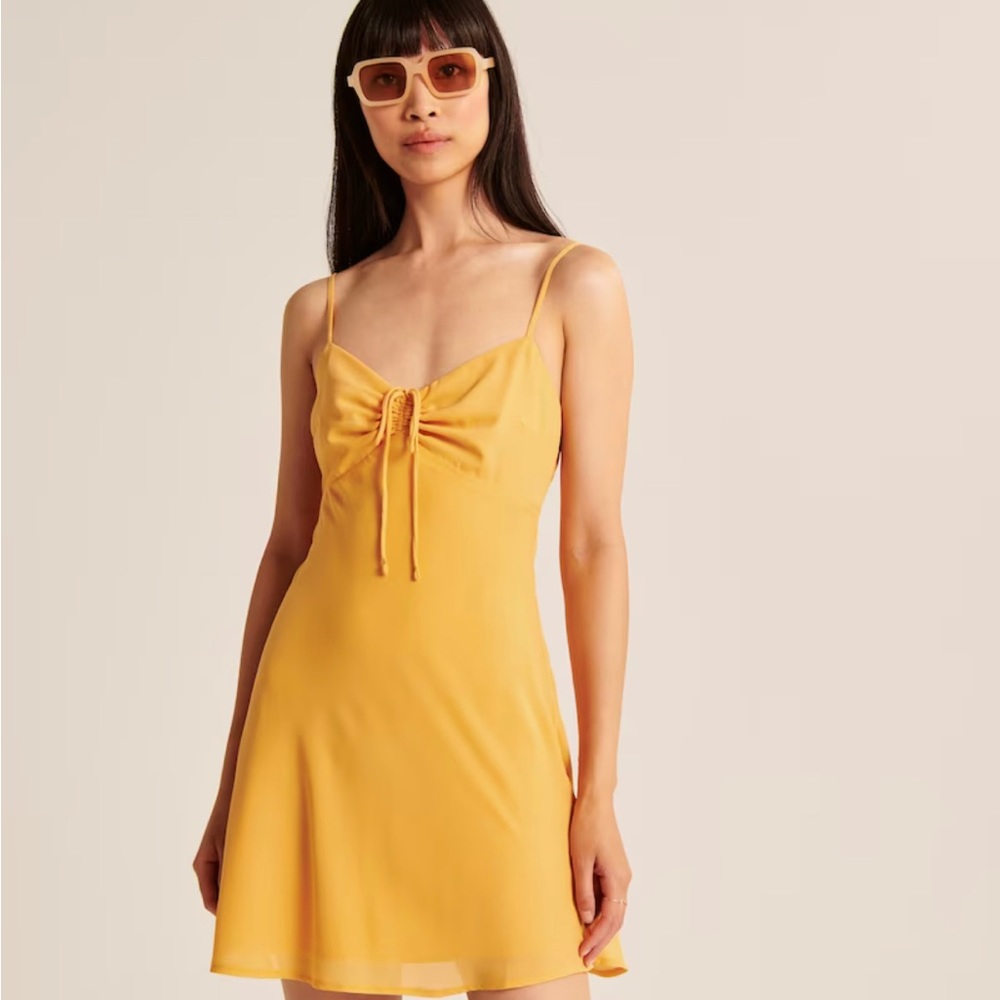 A&F Cinch Front Slip Mini Dress